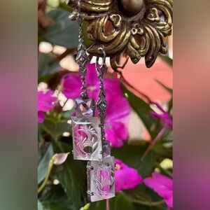 Art Deco Drop Earrings Vintage Dangle Earrings